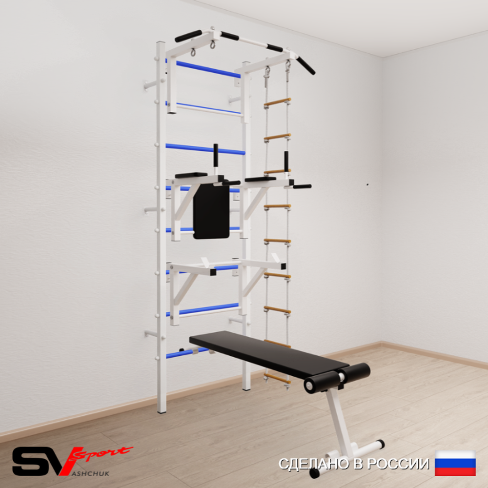 Шведская стенка Sv Sport 592 (Турник стандарт/Брусья/Стойка/Скамья/Лестница)