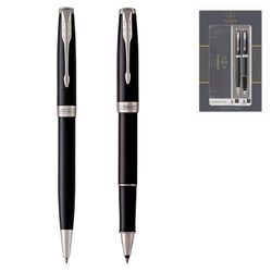 Набор Parker Sonnet LaqBlack CT роллер и шариковая ручка (2093259)