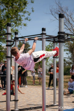 Шведская стенка, 5 турников (4 увеличенной длины), брусья гнутые двойные - Кугарук