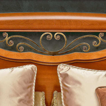 ЛУИДЖИ Кровать с кованым элементом (2000*1800)