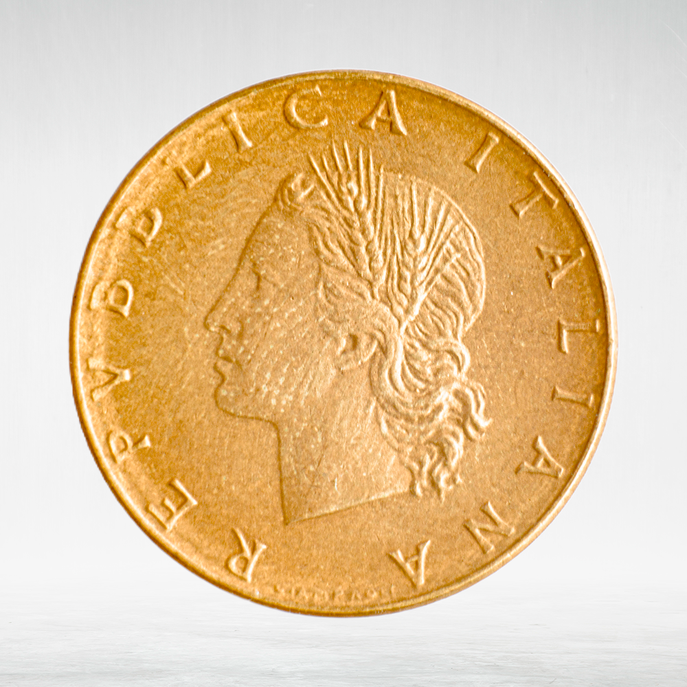 Italy 20 Lire 1978 R "Oak Branch", XF