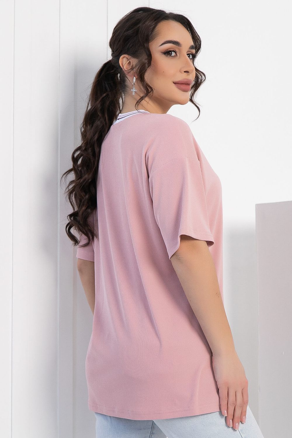 Футболка Ника (розовая) Б12941-7М LT Collection