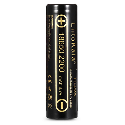 Аккумулятор 18650 -2200mAh LiitoKala Lii-22A с выступом (2шт/уп)