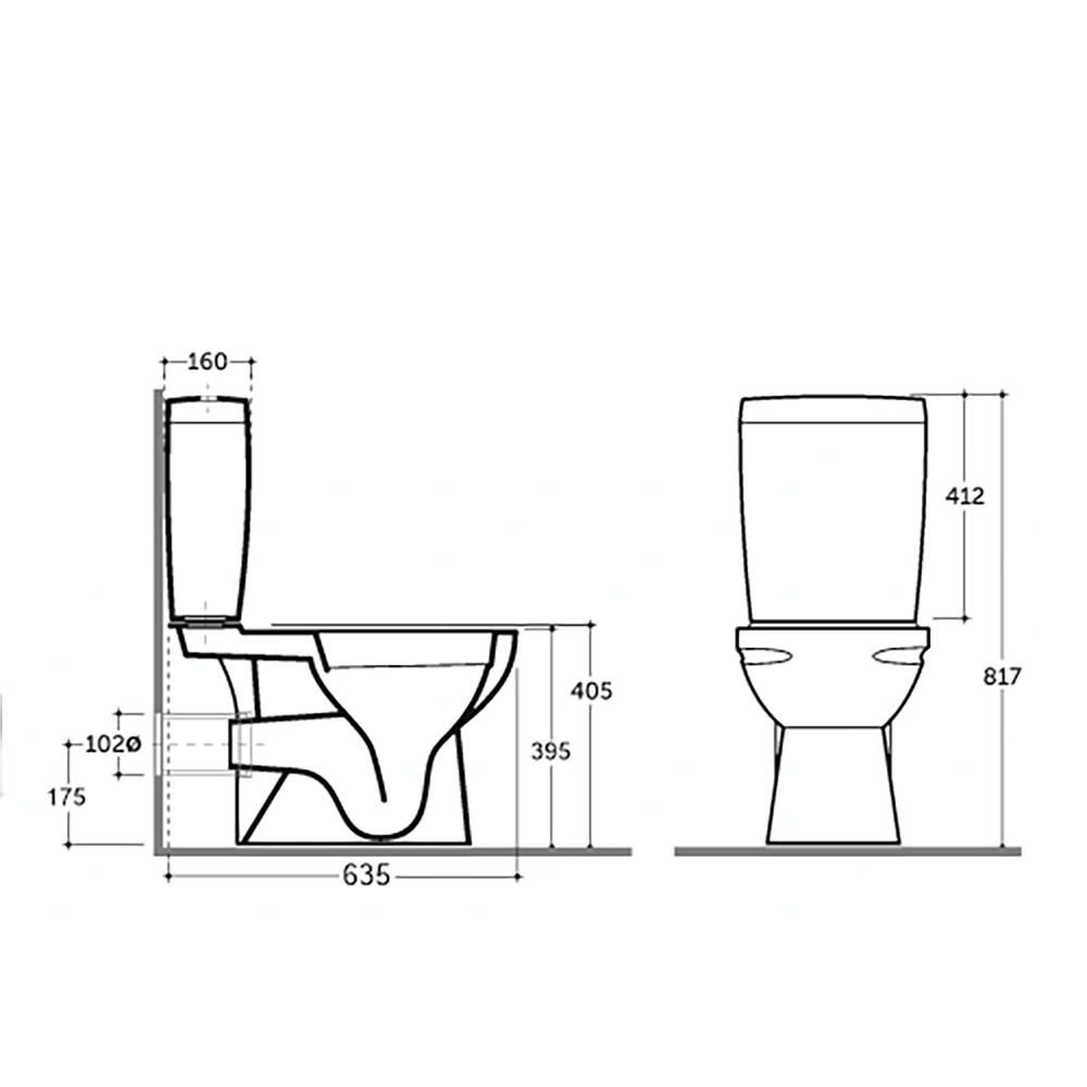 Унитаз-компакт "Альбано" R Slim МСМЛбезободк. (ниж.под,гор.выпуск, сид.полип.м/лифт2кн.арм.) КЕРАМИН