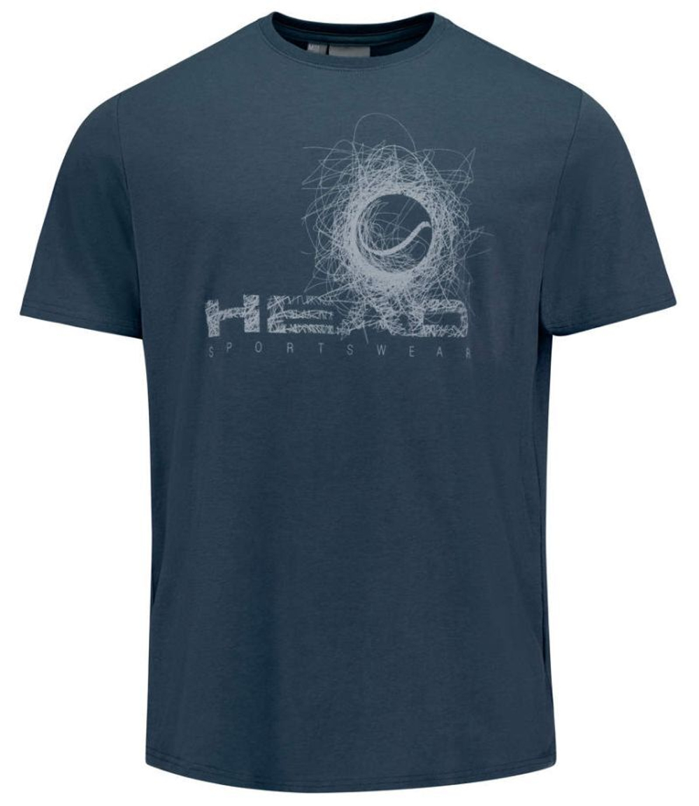 Мужская теннисная футболка Head Vision T-Shirt - navy