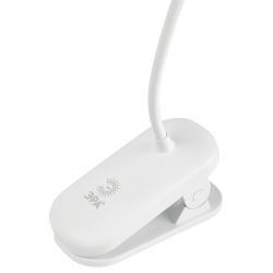 Настольный светильник ЭРА NLED-525-6W-W светодиодный аккумуляторный на прищепке белый | Светодиодные настольные лампы