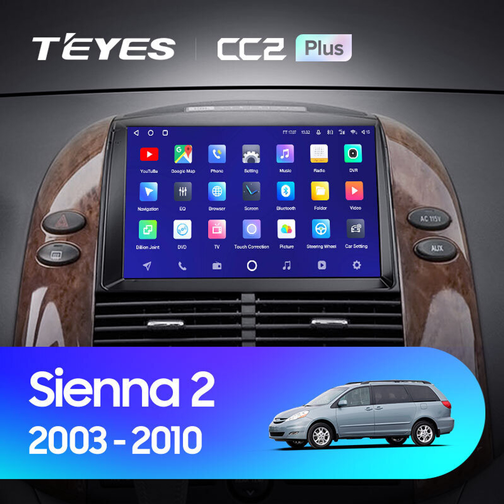 Teyes CC2 Plus 9" для Toyota Sienna 2003-2010