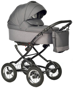 Детская коляска Indigo Barbara 21 Classic 3 в 1 с автокреслом Avionaut Cosmo Ba05 т.серый