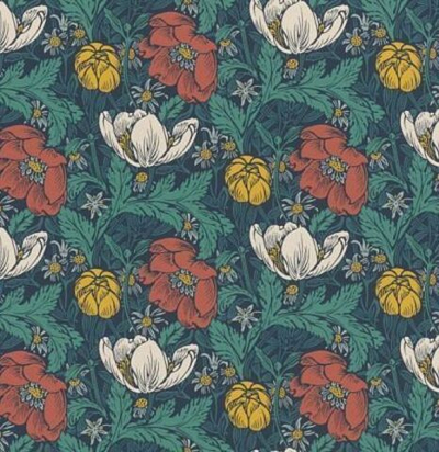 Обои с цветочным принтом CLA00014