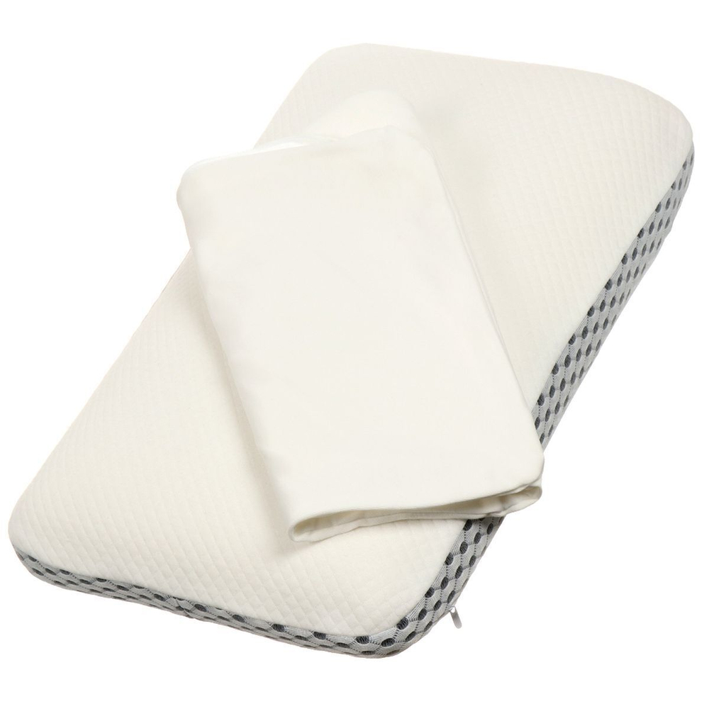 Подушка ортопедическая, 50 х 30 х 10 см, чех 100% п/э, эфф памяти, мягкая, + наволочка, Silvano, AI-