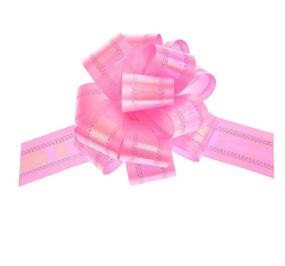 Бант шар №5 перламутр розовый