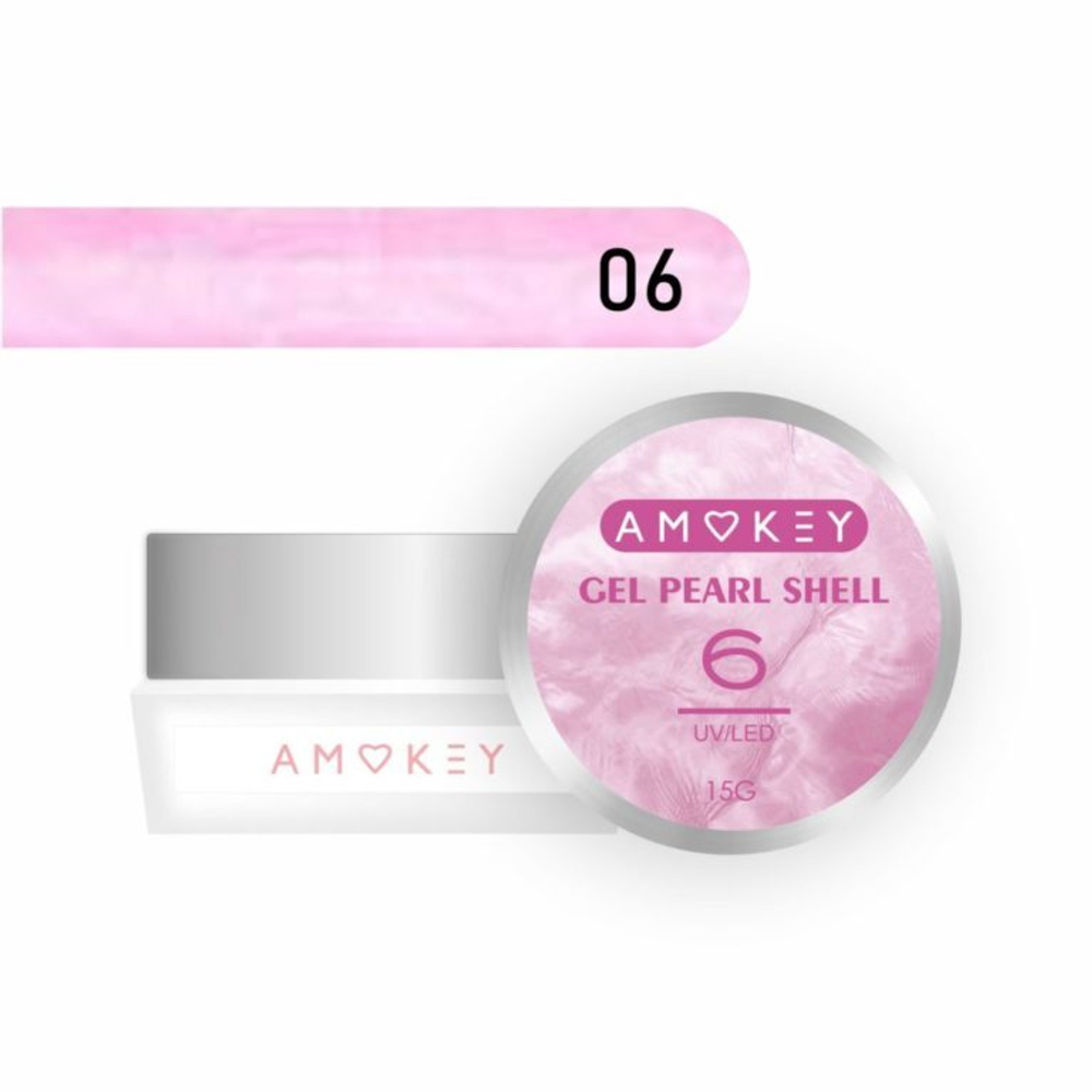 Amokey Моделирующий гель однофазный Pearl Shell 06 - 15гр
