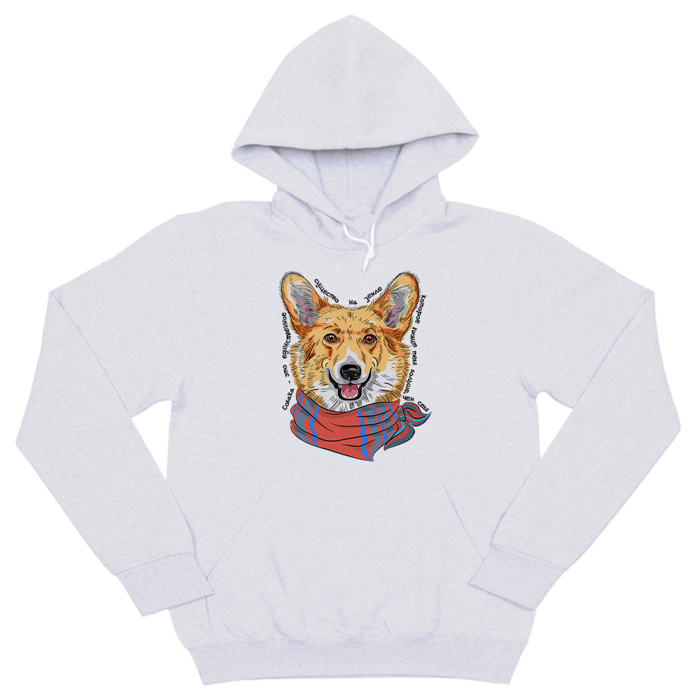 Толстовка "Корги любит тебя больше себя"