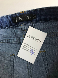 Джинсы Incity для городского стиля, маркировка 29, визуально на 44/46 размер