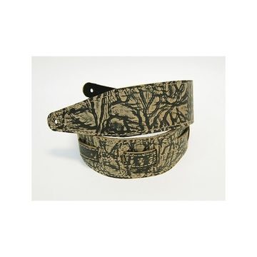 FL8020LT Leather Tigina Ремень для гитары, кожаный, кольцо сатурна, Fidel