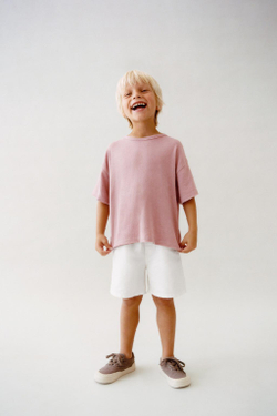 ZARA БЕРМУДЫ ИЗ ЛЬНА И ХЛОПКА, БЕЛЫЙ