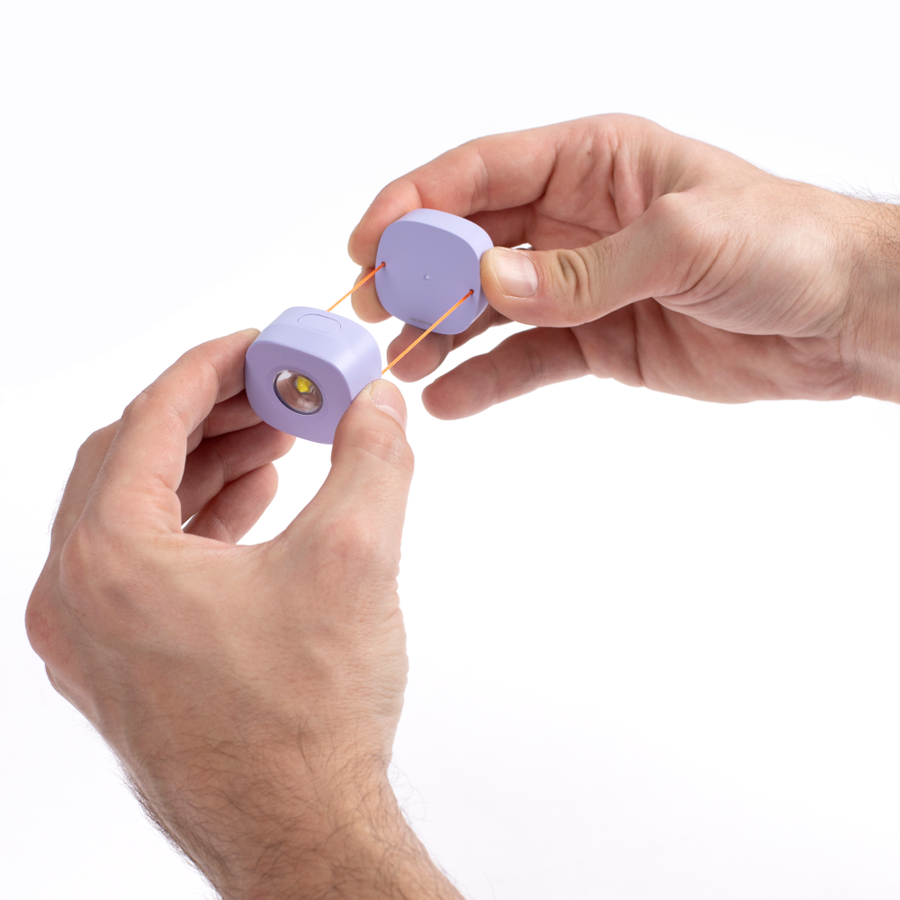 Фонарь налобный Nextool Night Walk Headlamp,80лм,16м,светодиодный,аккум,фиолетовый(NE20114)