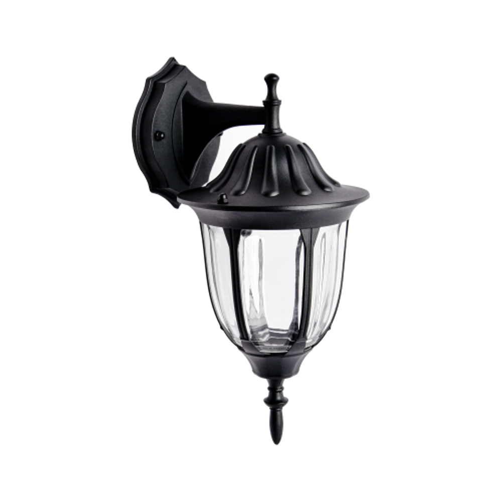 Светильник уличный настенный ЭРА «Галатея» GBW-105-1-BL-0380 230В Е27 IP54 чёрный вниз | Садово-парковые светильники