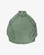 Рубашка БИЧ Плотная Хлопковая Зеленая