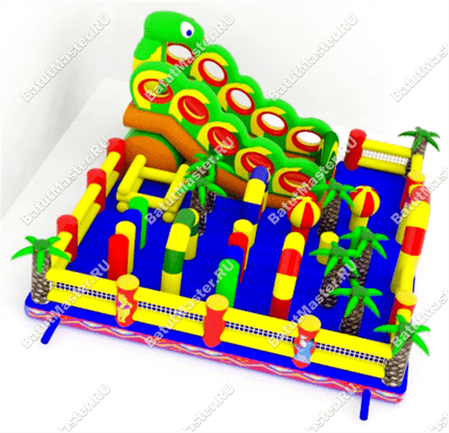 Надувной батут "В джунглях"