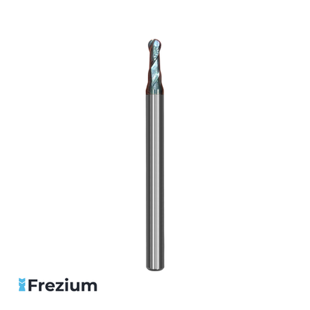 Сферическая твердосплавная фреза по металлу "O.G.Germany" (3x4x6x50 Z2 R1.5)