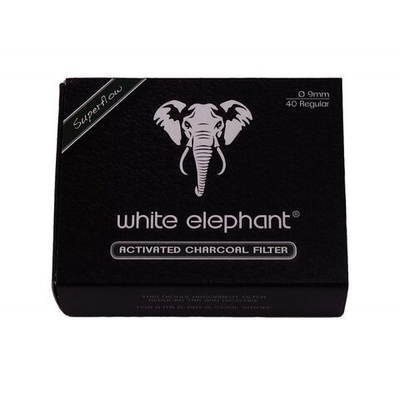 Фильтры трубочные "White Elephant" Active-Kohle Carbon 40шт. 9мм