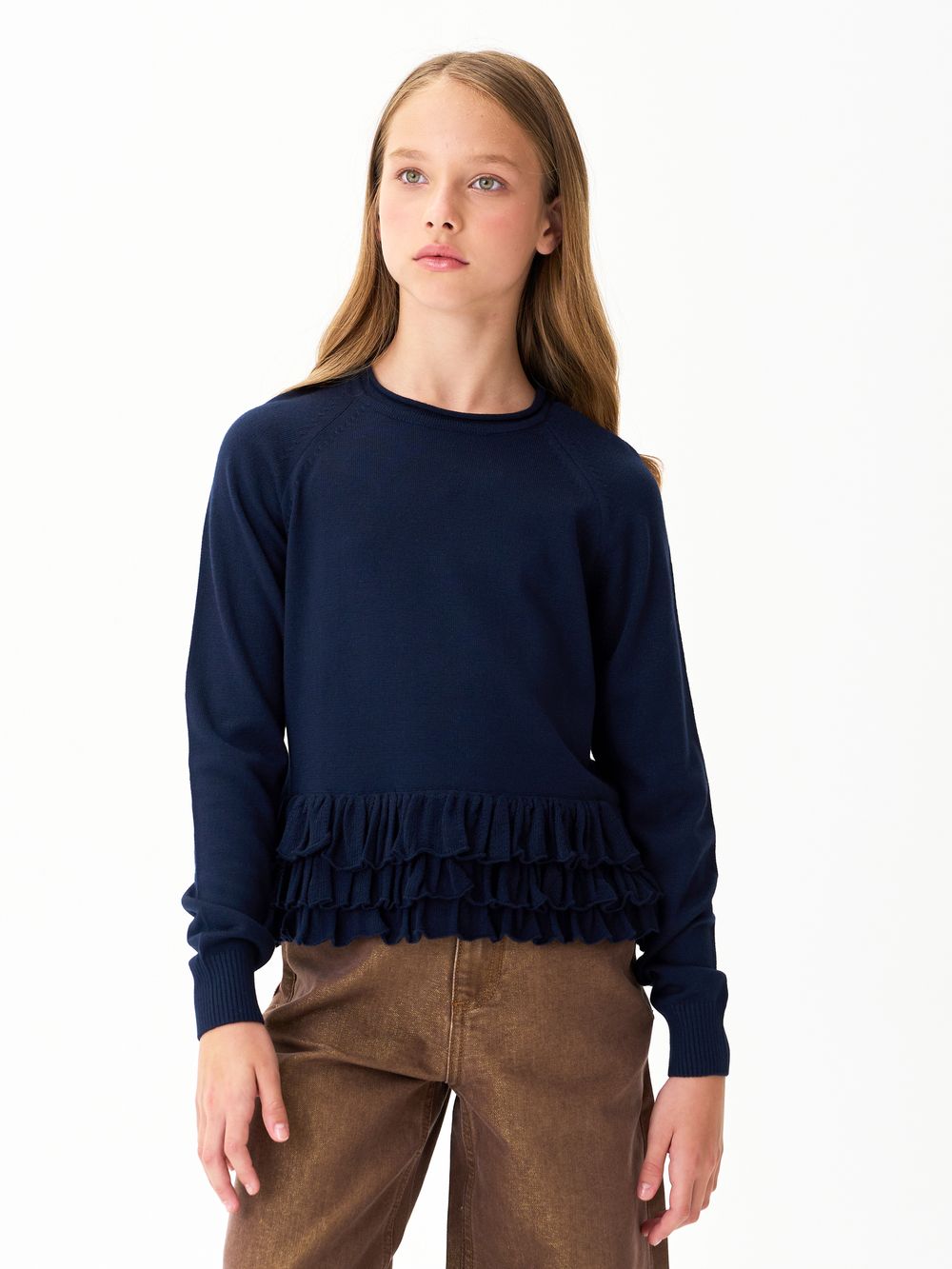 Джемпер для девочки AT1259 синий