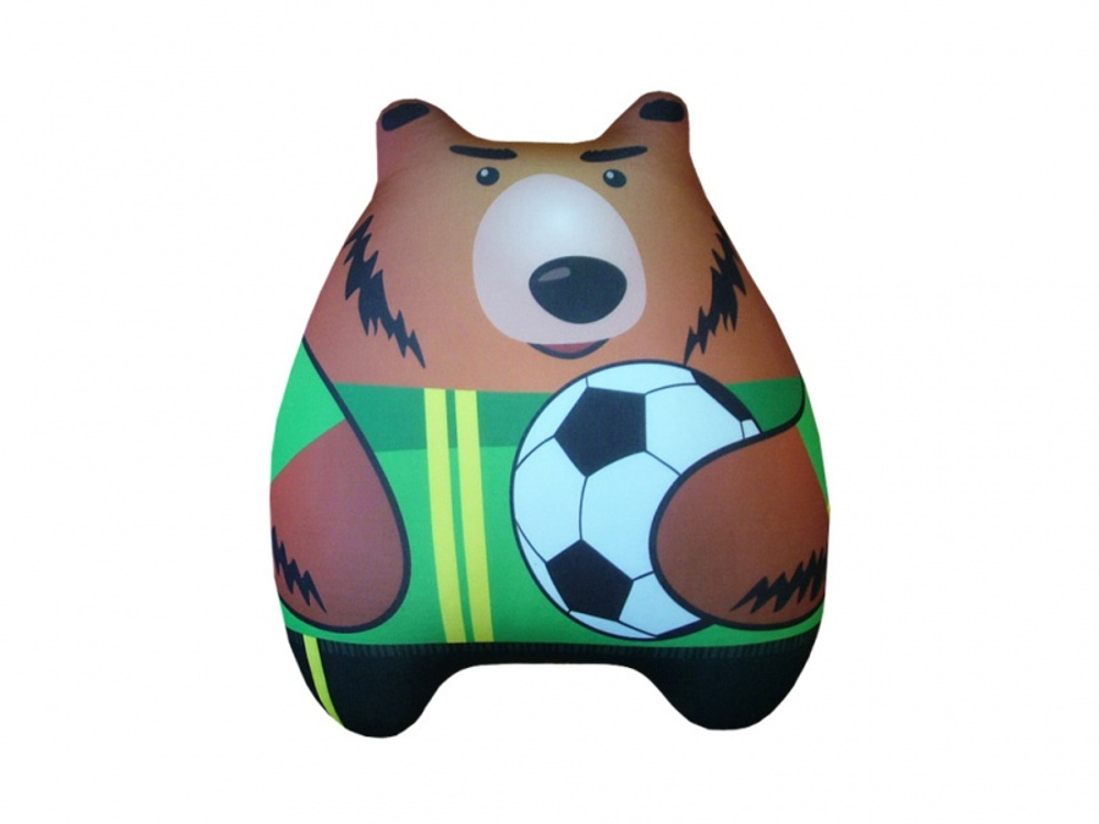 Игрушка-подушка антистресс "Мишка-футболист"