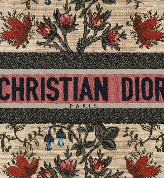 Сумка Dior Book Tote бежевый/красный