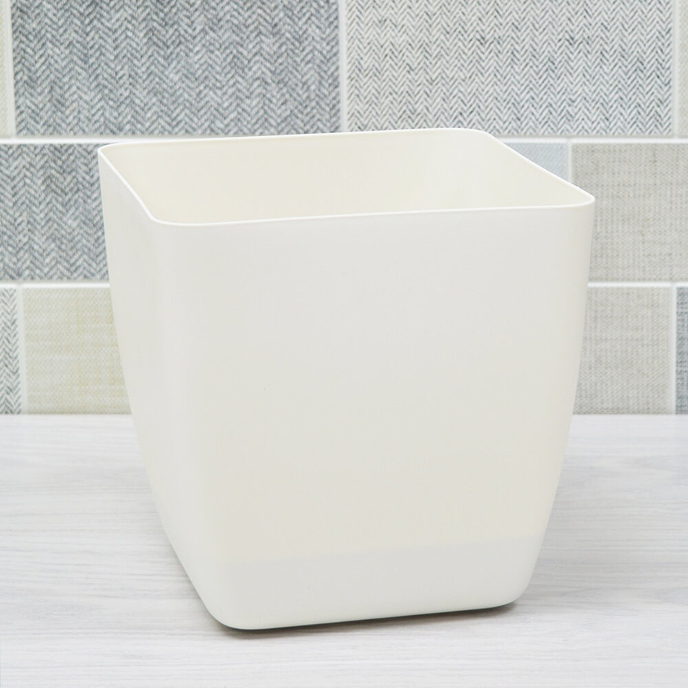 Горшок цветочный Vienna 5л квадратный, белоснежный жасмин