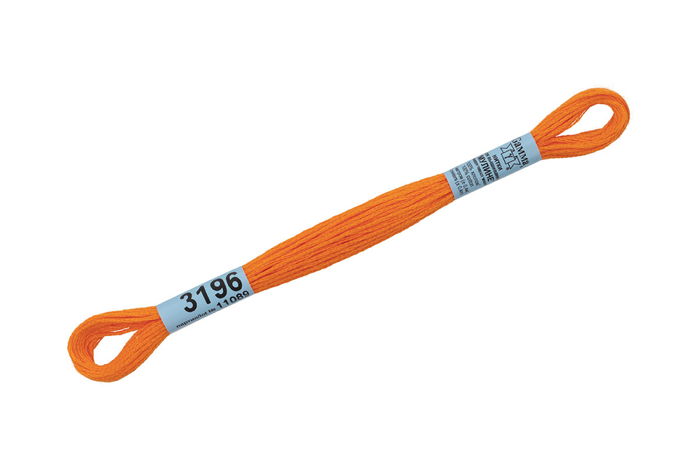 Мулине "Gamma", 100% хлопок, 8 м, №3196