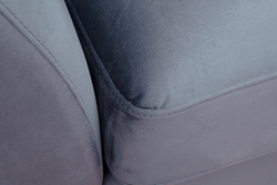 Диван трехместный 95x100x250см Garda Decor Annette велюровый бирюзовый