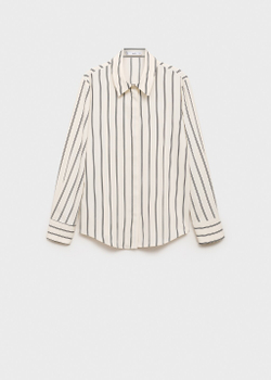 Блузка из струящейся ткани с длинными рукавами