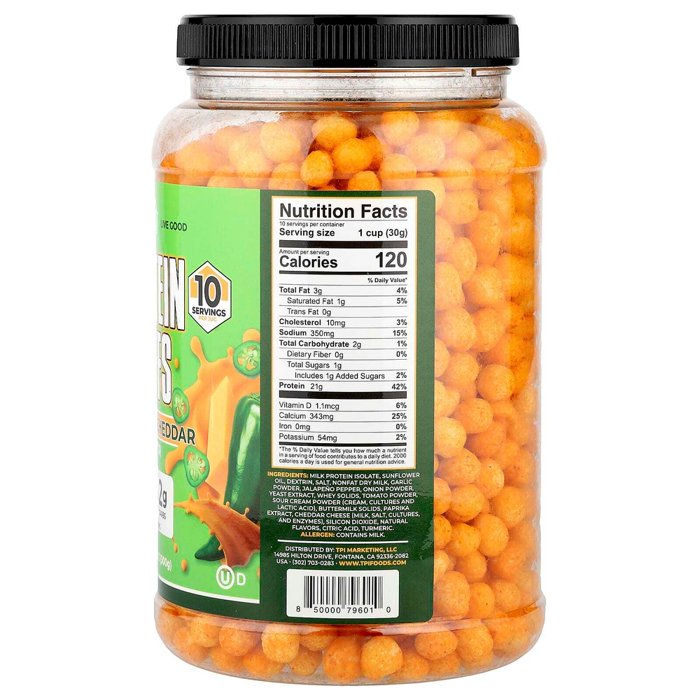 Twin Peaks, Protein Puffs, халапеньо и чеддер, 300 г (10,6 унции)