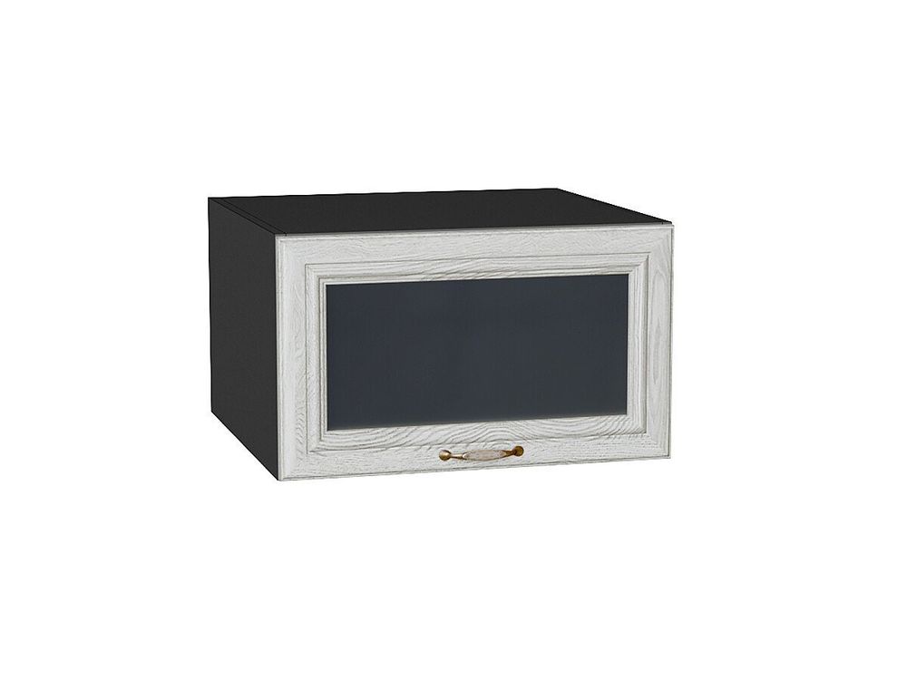 Шкаф верхний горизонтальный остекленный глубокий Шале