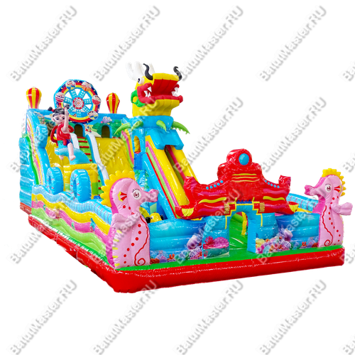 Коммерческий батут "Летняя прогулка", 17*7*7,5 м