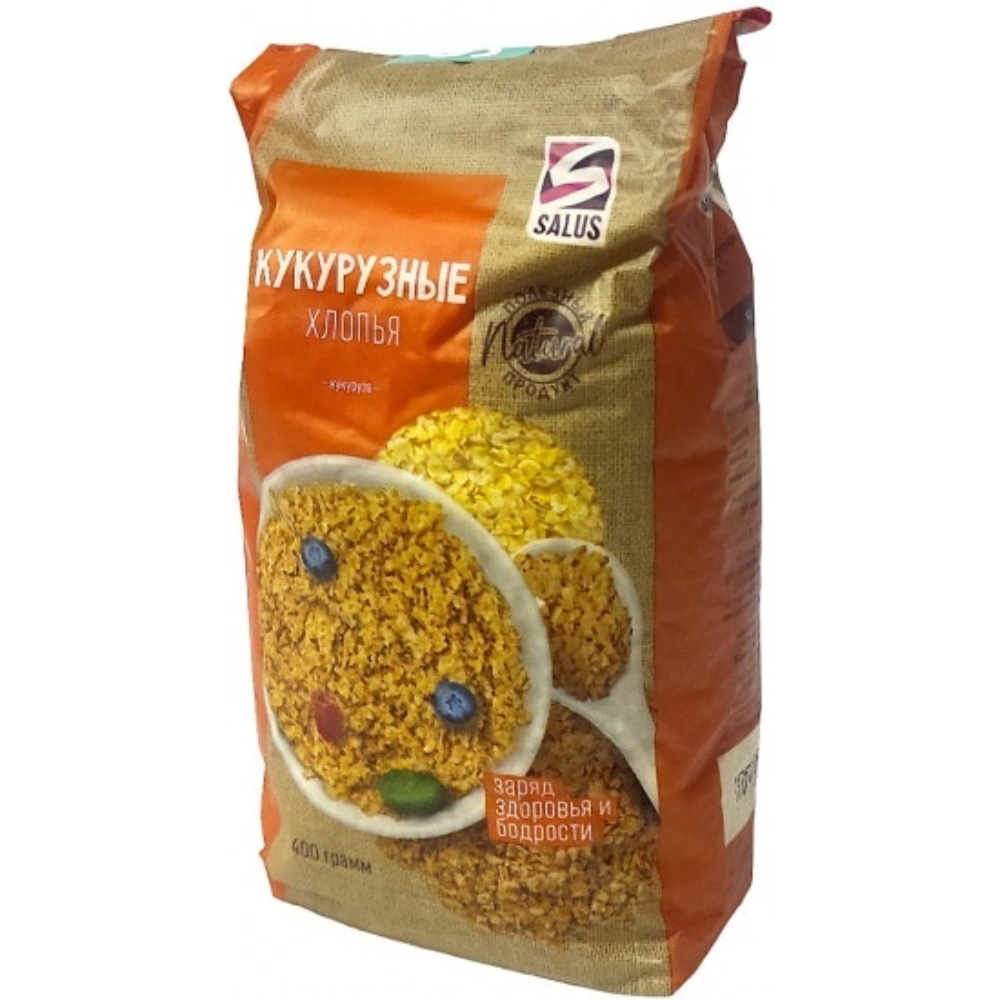 Хлопья Кукуркузные Salus 400 гр