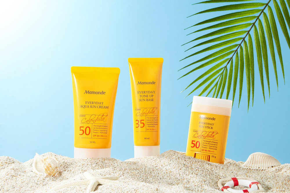 Mamonde everyday sun stick spf 50+ / ++++  - Солнцезащитный стик для лица и тела с экстрактом календулы