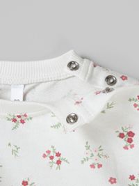 Платье с хлопковой юбкой "Цветы" 0+