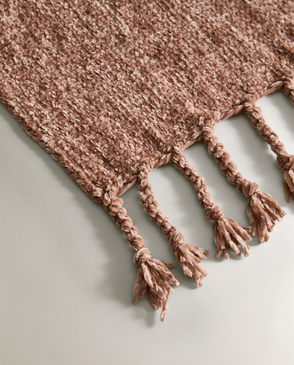 Zara Home плед из полиэстера, серый