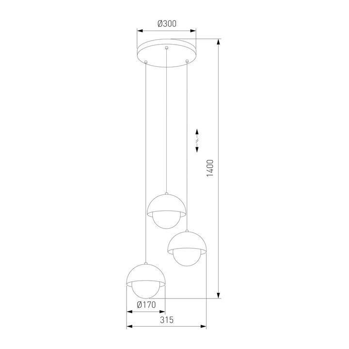 Подвесная люстра TK Lighting 10206 Bono