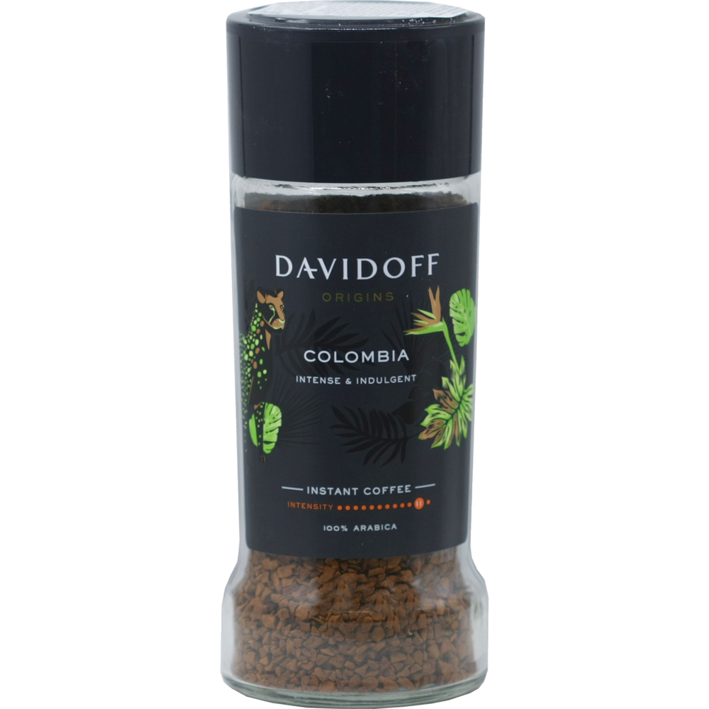 Кофе растворимый Davidoff Colombia, 90 г стеклянная банка (Давидоф) х 2 шт