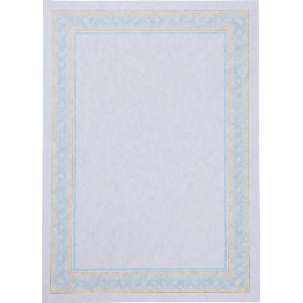 Сертификат-бумага А4 Attache 50 шт/уп  сине-оранжевая рамка ID3