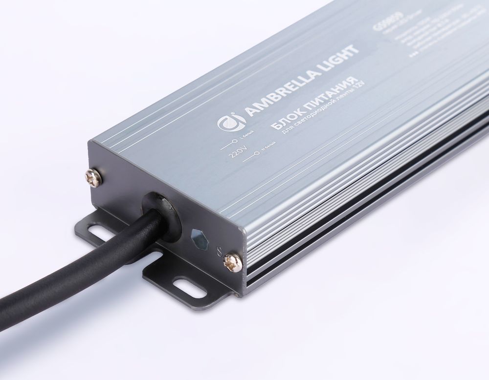 Ambrella Блок питания для светодиодной ленты 12V 100W 8.3A IP67 110-220V 190*52*20 GS9859 LED Driver 12V GS9859