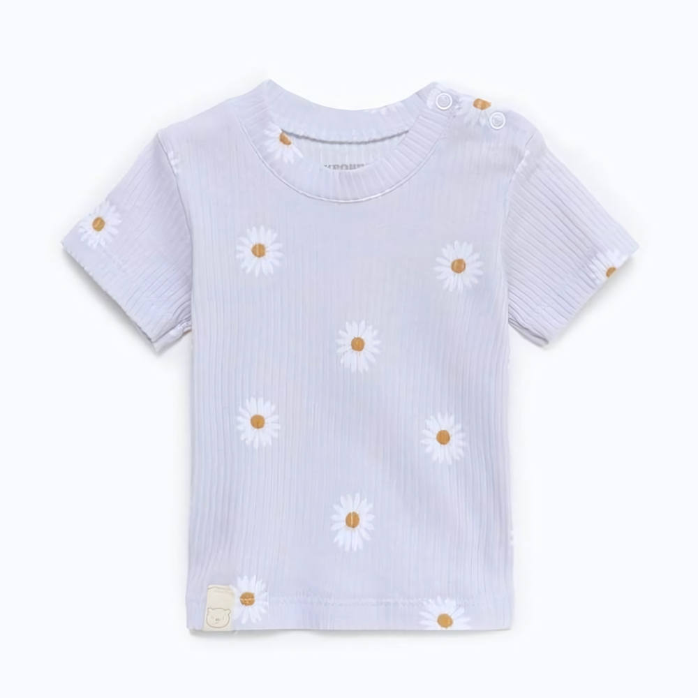 Футболка для мальчиков "Ромашка" р.92-98 см, серый 9539141 (Крошка Я), 1 шт.