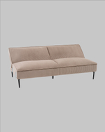 Диван прямой Кассель велюр рельефный бежевый