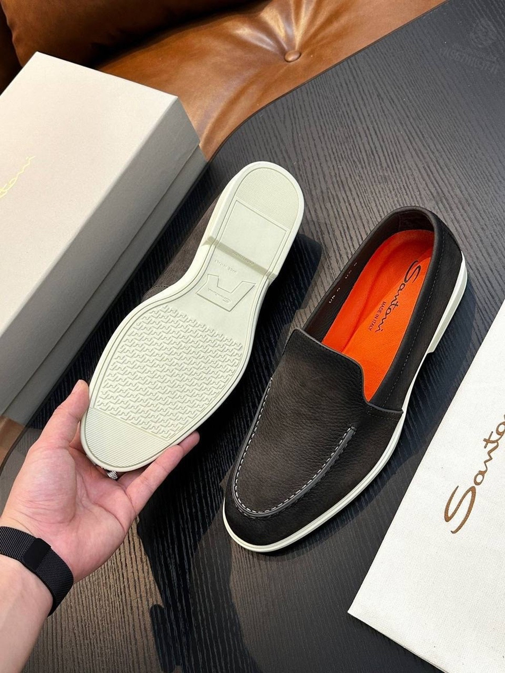 Лоферы Santoni