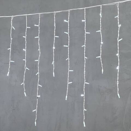 Светодиодная бахрома с колпачком 3,2*0,9 м., 168 белых LED ламп, каучуковый белый провод, LTC (LL168-8-2W)