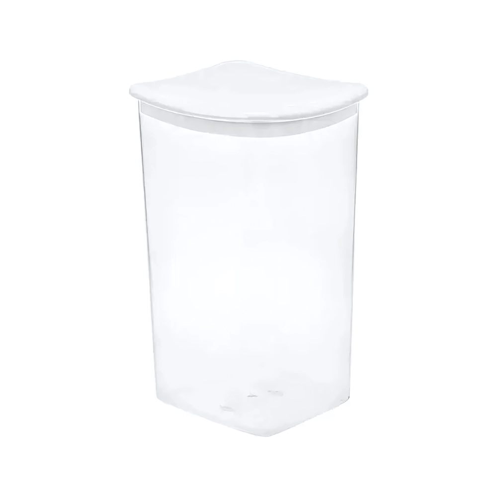 Емкость для сыпучих продуктов квадратная 1,9л, Белый