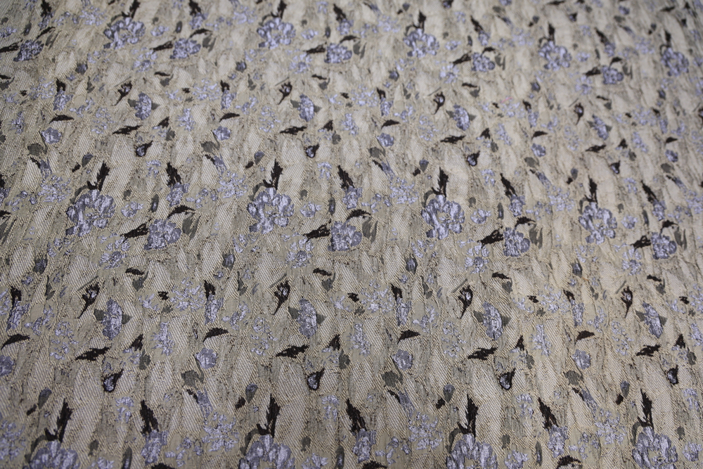 Жаккард серо-зеленый